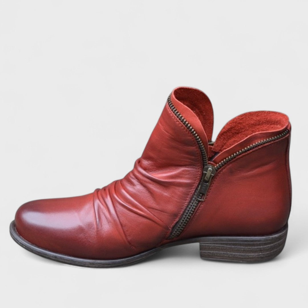 Comfortable women's orthopedic ankle boots, excellent support for foot health. Elegant & versatile design.