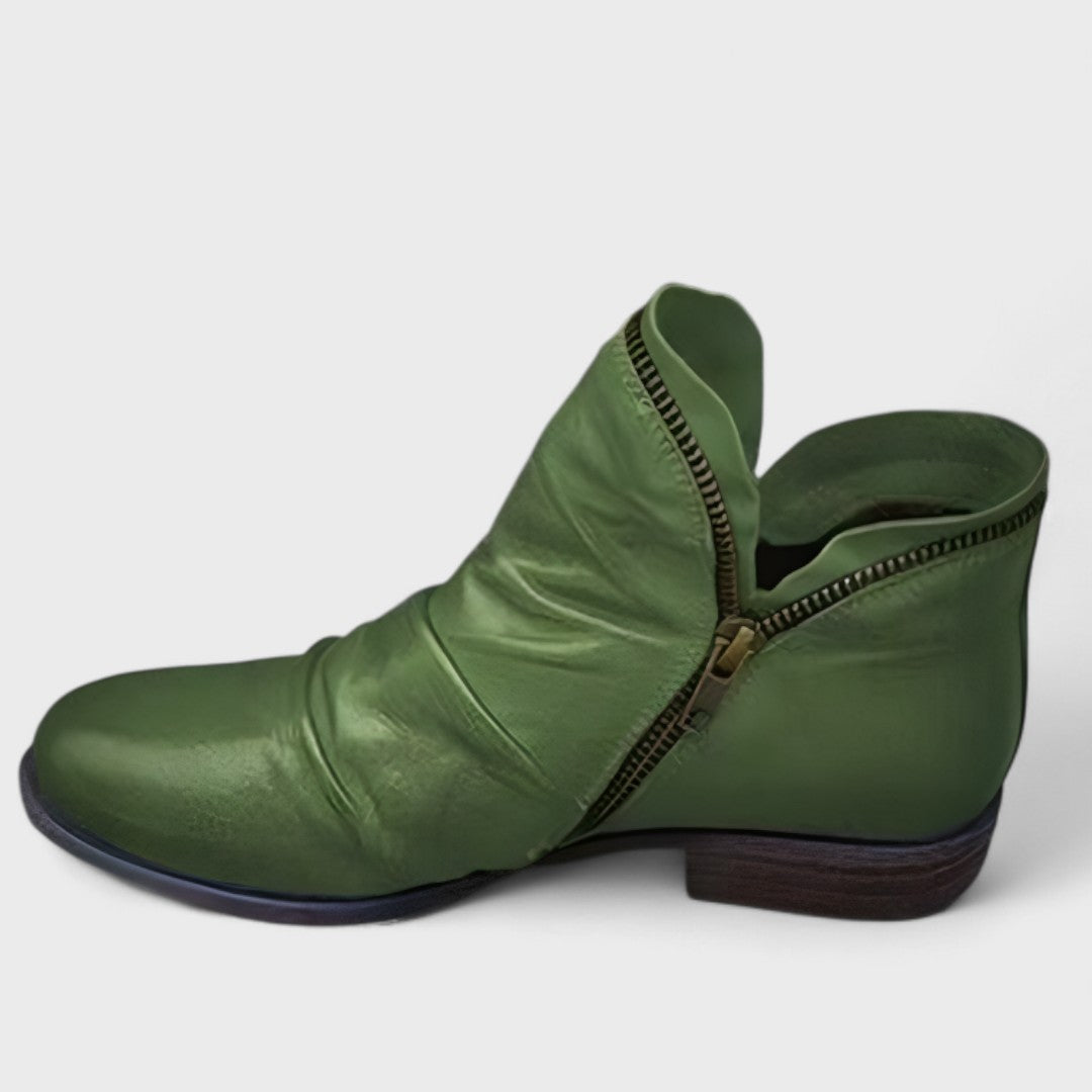 Elegant women's supportive orthopedic ankle boots, perfect for all-day comfort and versatile styling.