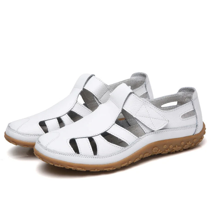 Supportive orthopedic women's comfort shoes, providing essential arch support.