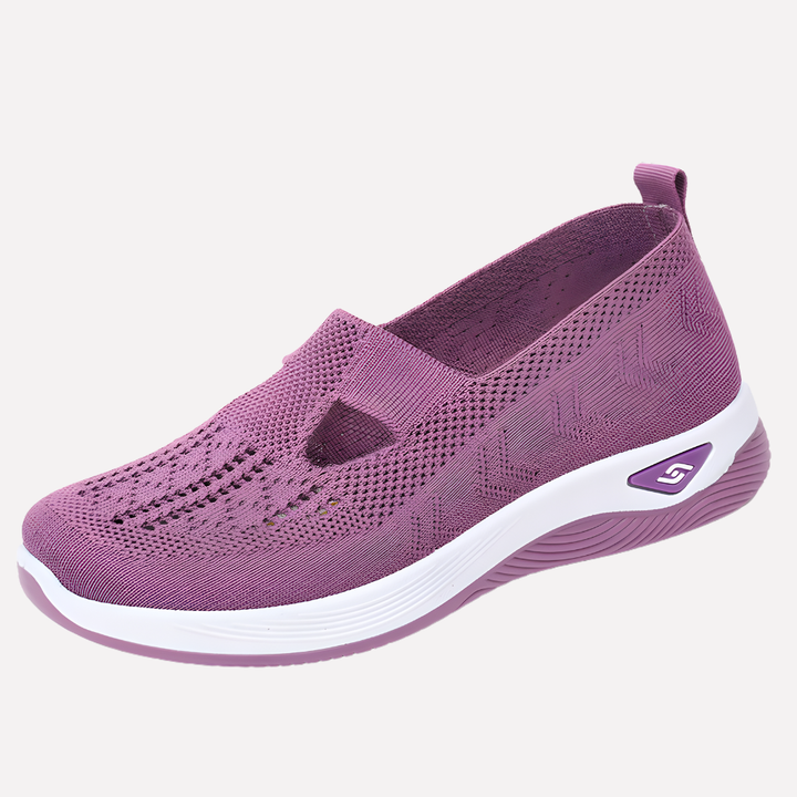 Women's walking shoes with ergonomic design for superior comfort and foot pain relief.