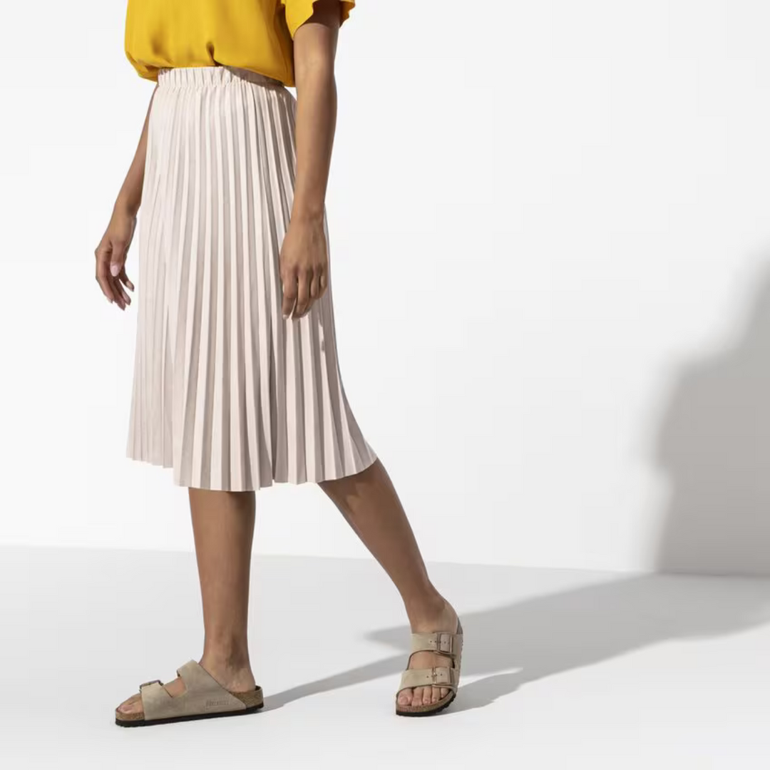 Women's taupe comfort sandals, designed with adjustable straps for a perfect fit, ideal for casual summer activities.