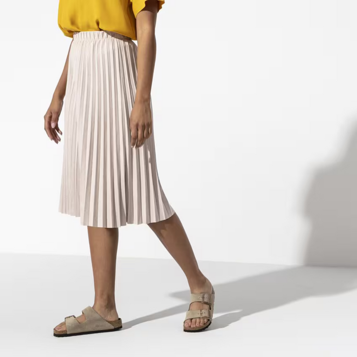 Women's taupe comfort sandals, designed with adjustable straps for a perfect fit, ideal for casual summer activities.