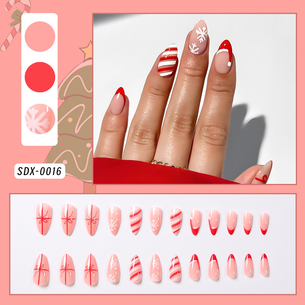 Assortment of women's themed press-on nail art sets, offering diverse styles for a complete DIY beauty experience.