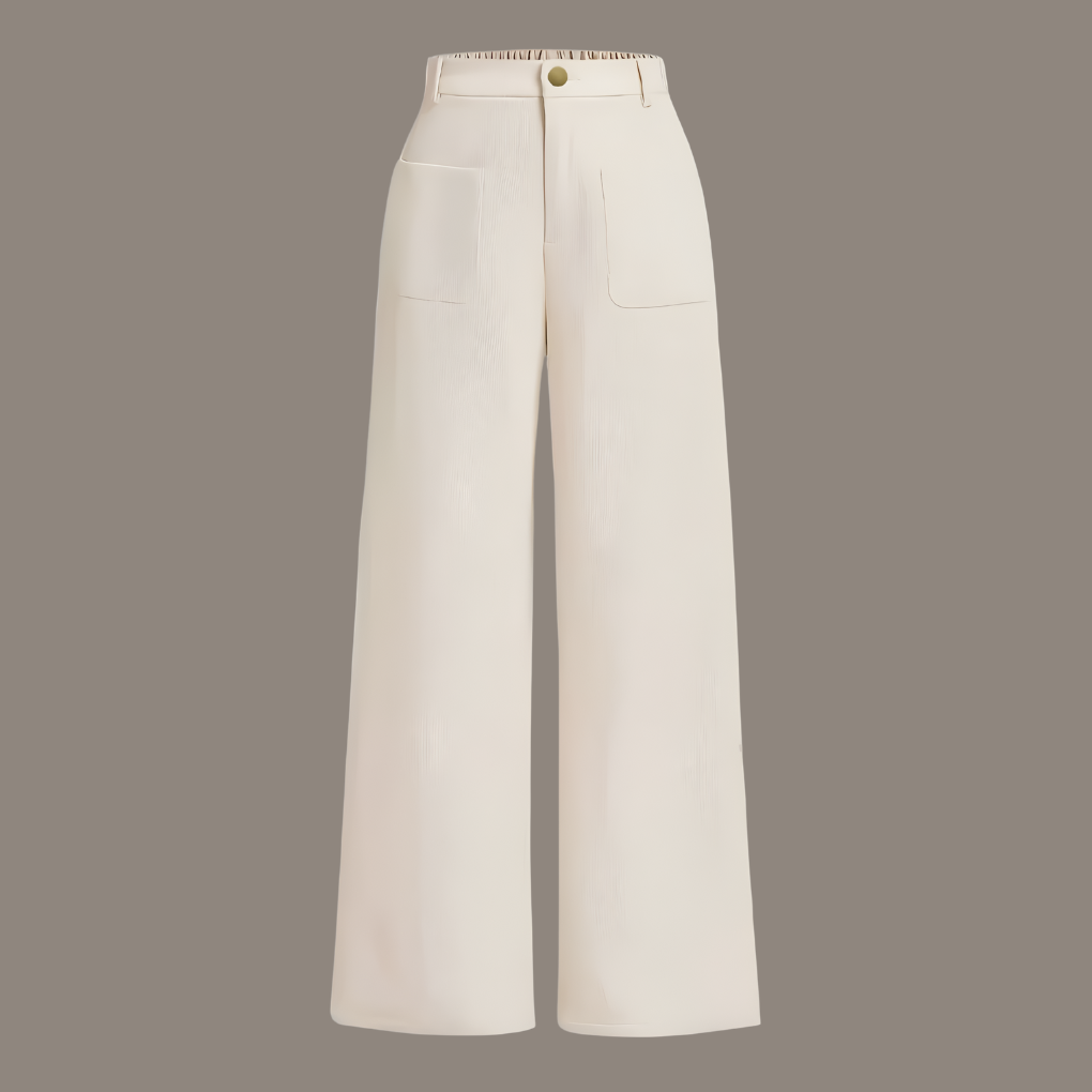 New women's classic corduroy trousers. Regular fit brown pants, comfortable for versatile all-season casual wear.