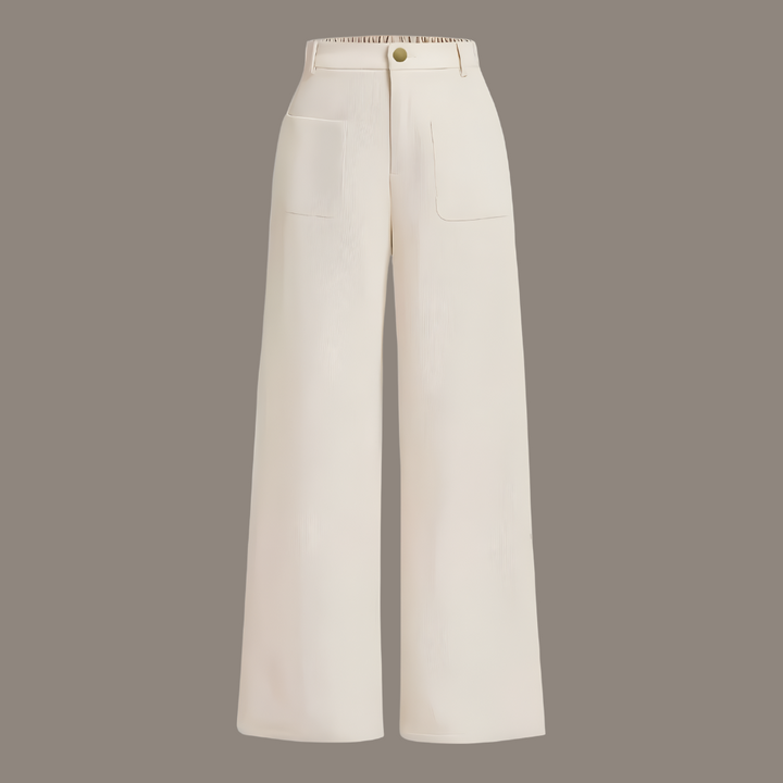 New women's classic corduroy trousers. Regular fit brown pants, comfortable for versatile all-season casual wear.