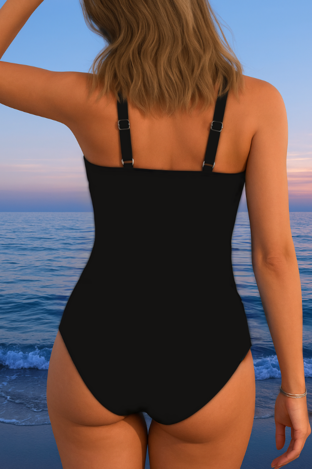 Comfortable & chic women's patterned bikini with tummy control, ideal for summer bathing suits.