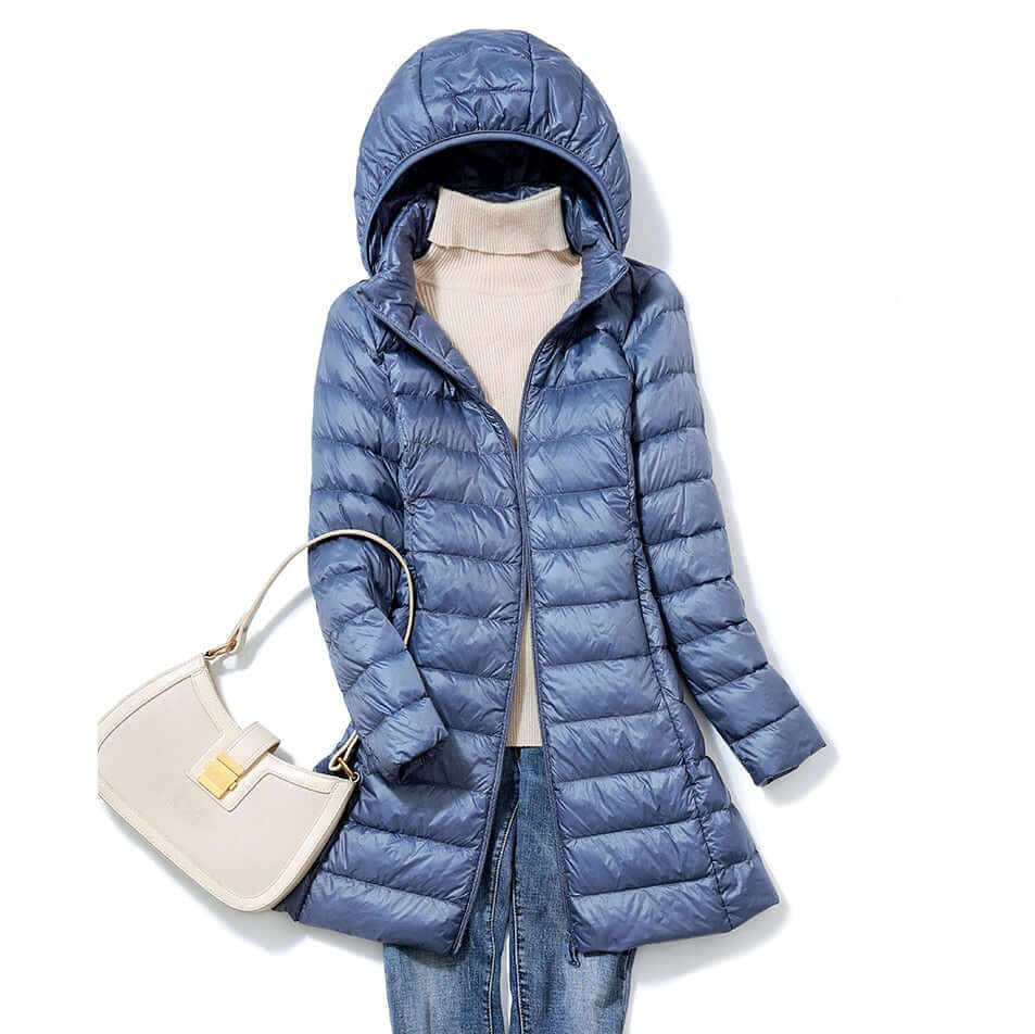 Women's ultralight winter leisure jacket for supreme warmth & comfort. Ideal casual outerwear for cold weather.