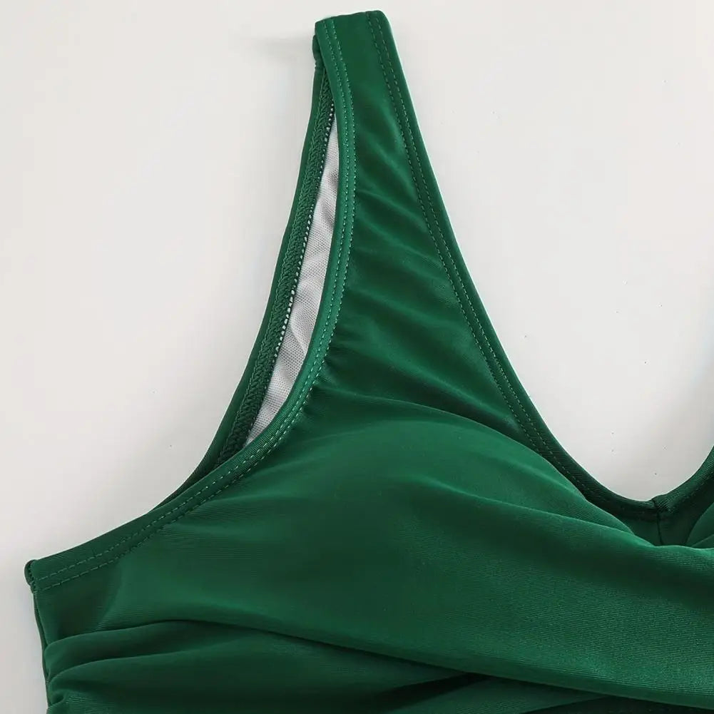 Flattering women's V-neck shaping bikini. Tummy control swimwear, ideal for the beach.
