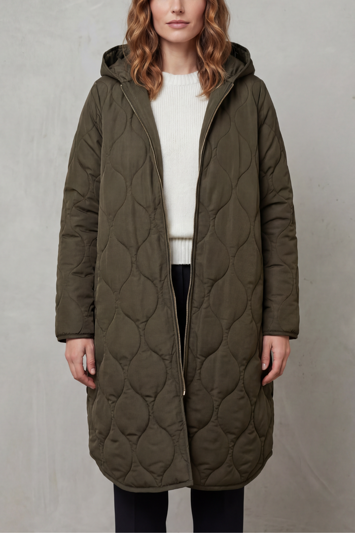 Comfortable women's casual parka coat, perfect lightweight outerwear for versatile fall fashion.