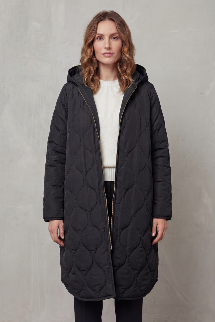 Women's casual parka coat, versatile everyday outerwear for comfortable fall and winter style.