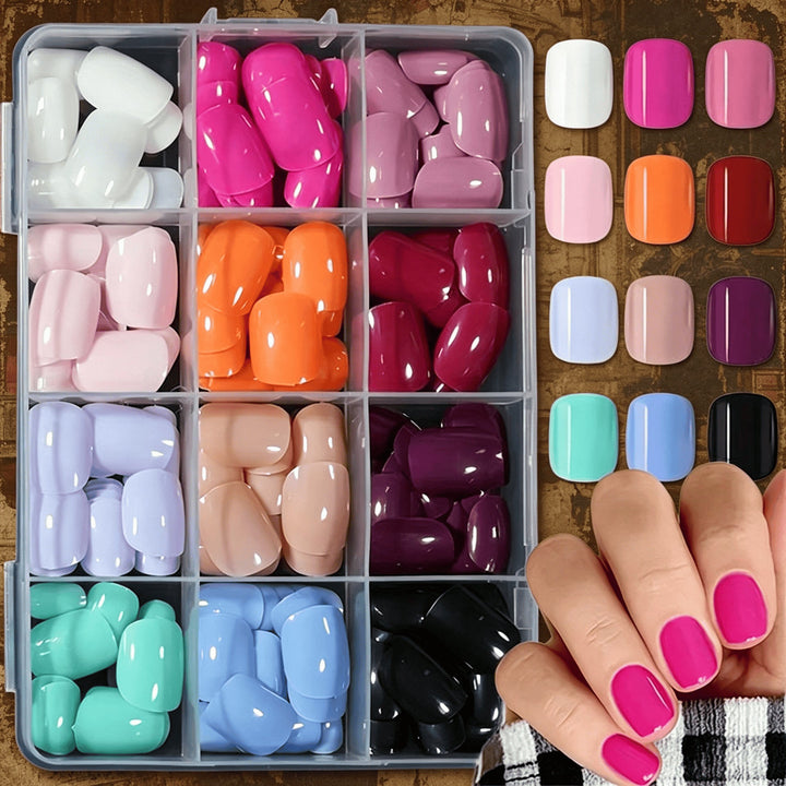 Reusable soft gel nail tips for women. Natural-looking artificial nails perfect for DIY nail art & beauty looks.