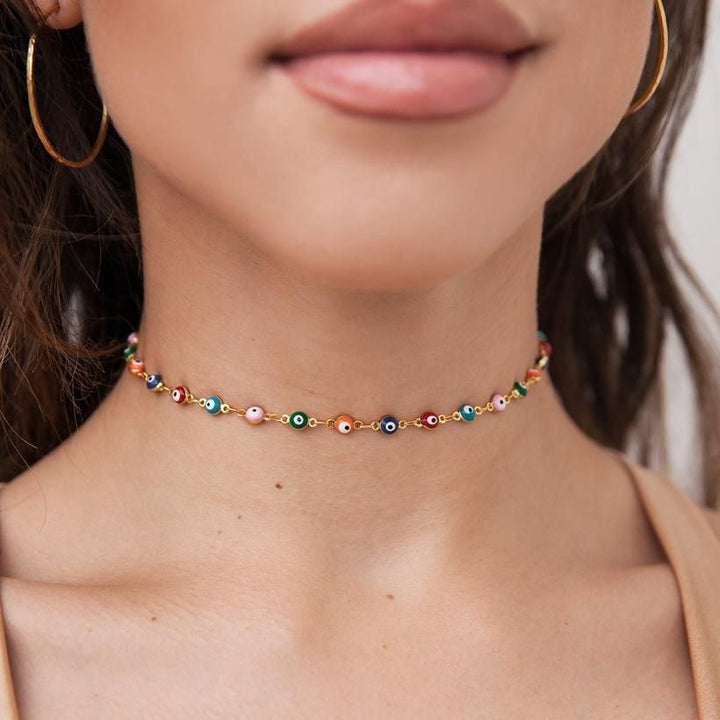 Women's vibrant beaded anklet, colorful summer jewelry with adjustable fit, perfect beach accessory.