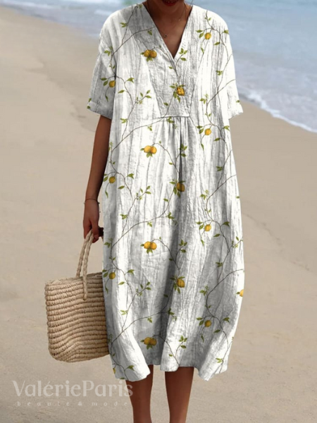 Feminine floral dress for women, lightweight and comfortable, ideal for warm weather style.