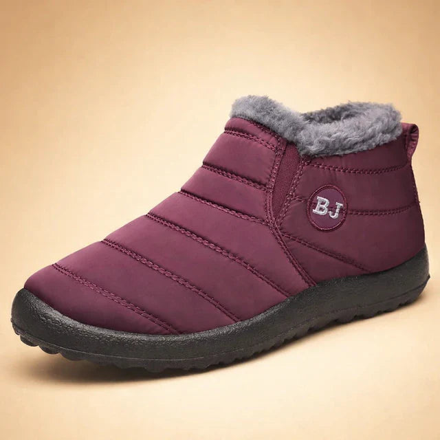 Women's warm anti-slip winter boots for snow and cold weather, waterproof design.