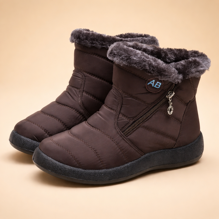 Comfortable women's lined winter boots, providing exceptional warmth and support for daily wear.