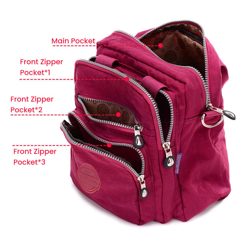 Water-resistant women's crossbody bag, keeping your daily essentials safe and dry on the go.