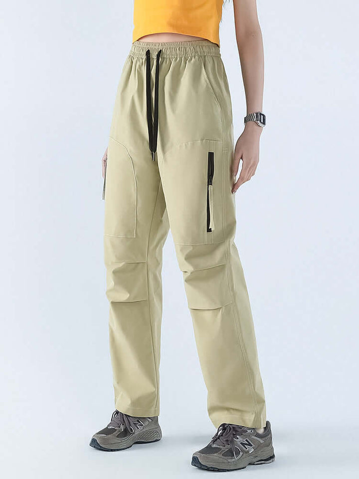 Stylish women's straight leg waterproof trousers, loose fit for ultimate comfort in any outdoor setting.