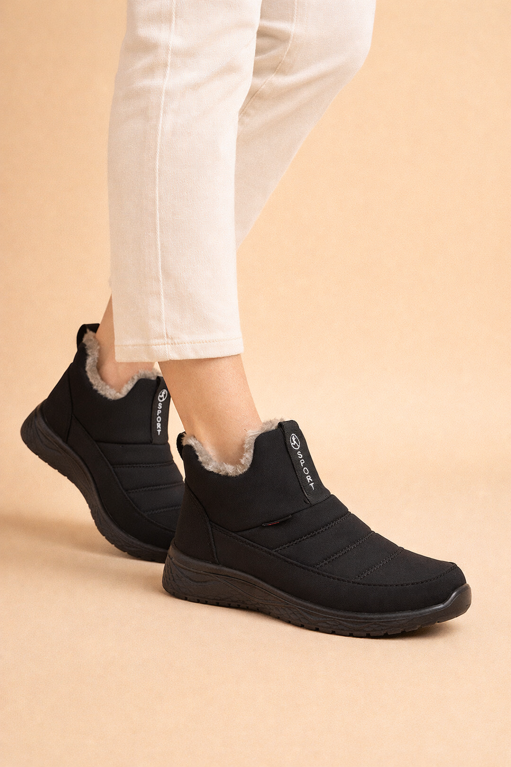 Durable women's waterproof winter ankle boots. Warm & cozy for cold weather, essential fall & winter footwear.