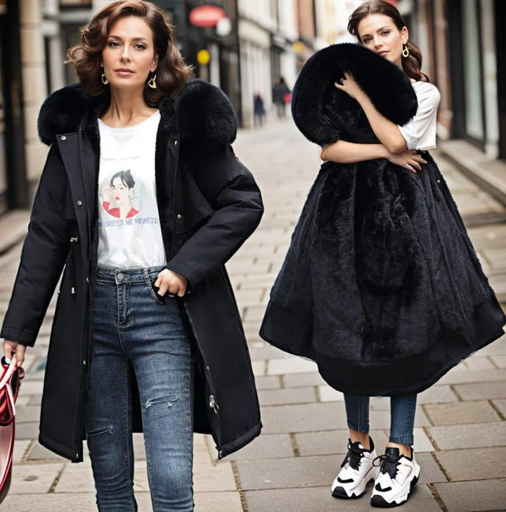 Durable waterproof women's winter coat, insulated for ultimate warmth in cold weather. Stylish and functional long outerwear.