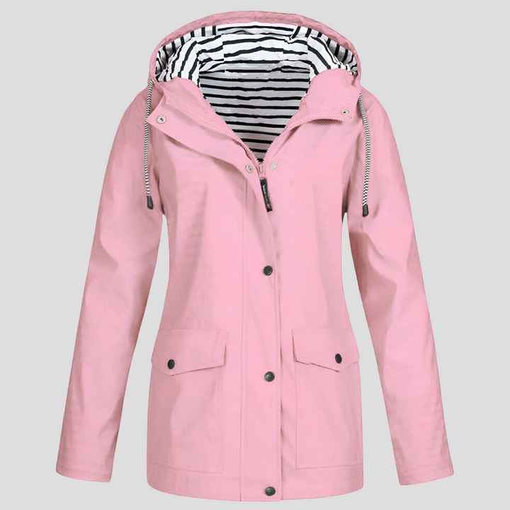 Comfortable women's versatile hooded jacket, ideal for outdoor activities, spring & autumn wear.