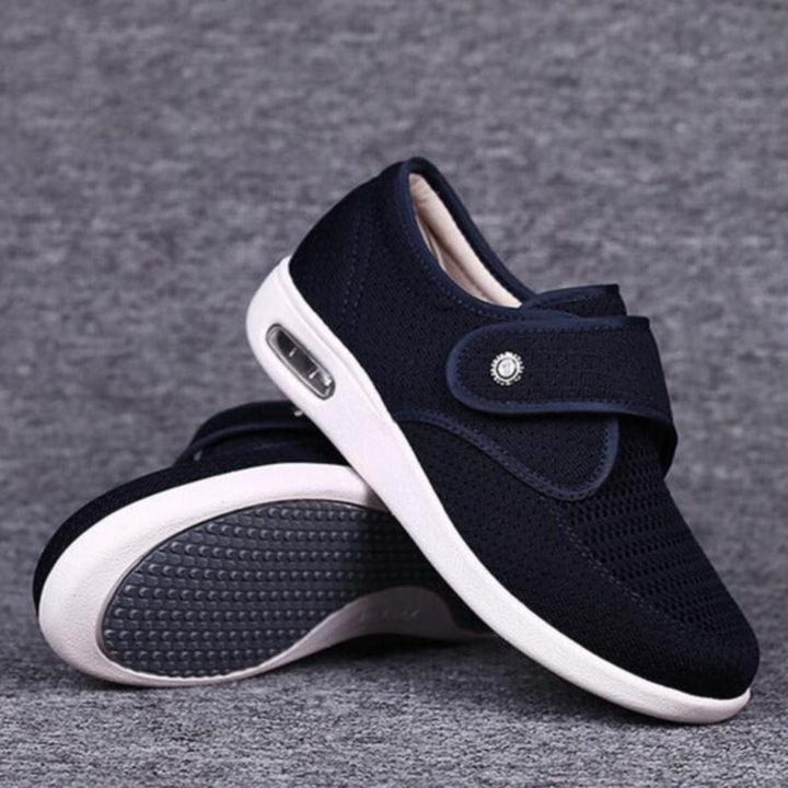 Adjustable wide women's diabetic shoes for superior comfort, orthopedic support, and pain relief for sensitive feet.