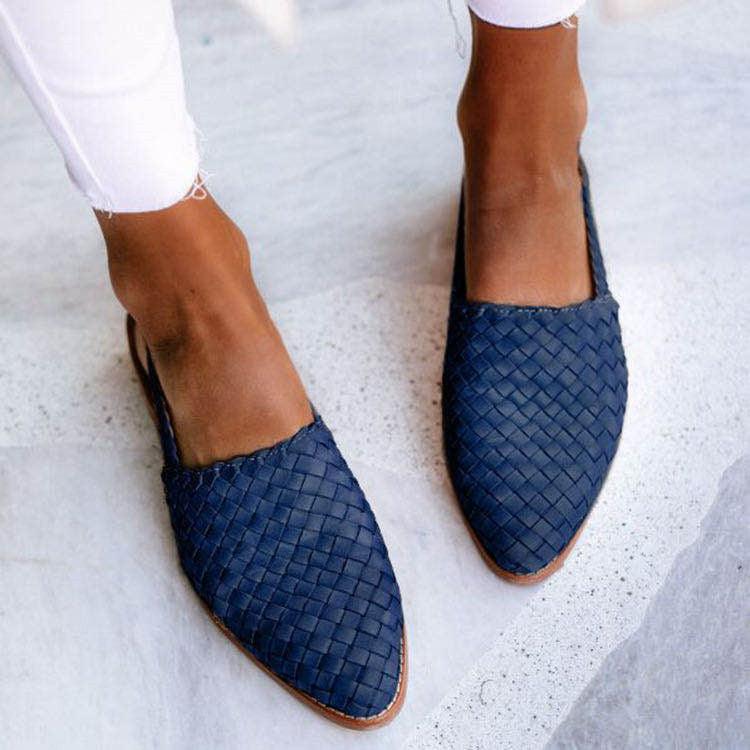 Elegant women's woven slingback flats, providing ultimate comfort and style for both casual and everyday outfits.