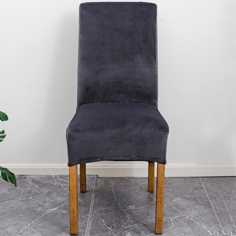 Modern XL stretch velvet dining chair cover, perfect for home decor.