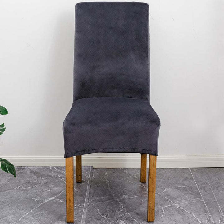 Modern XL stretch velvet dining chair cover, perfect for home decor.