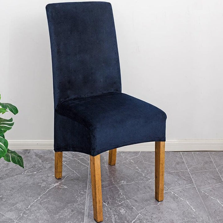 High-quality XL velvet dining chair cover, protective & stylish.
