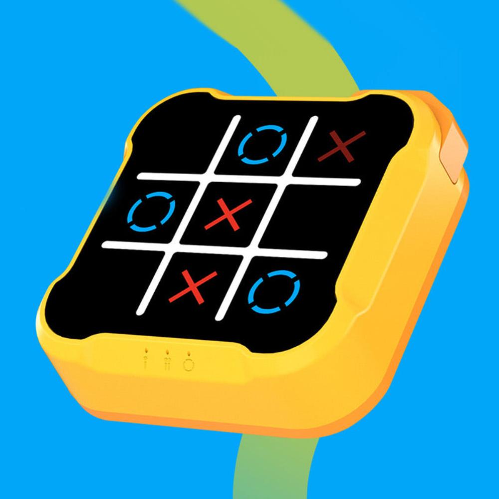 Unisex electronic Tic-Tac-Toe game for all ages. Portable brain teaser & logical thinking puzzle.