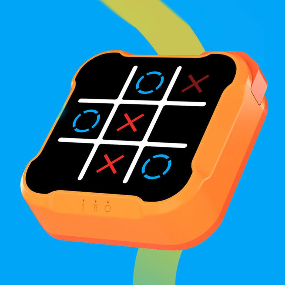 Family-friendly electronic Tic-Tac-Toe game. Strategy puzzle for kids, enhances logical thinking.
