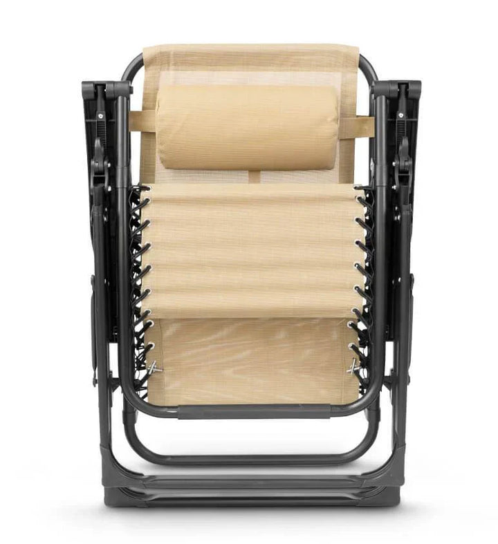 Premium zero gravity folding chair, perfect for outdoor relaxation & sunbathing.