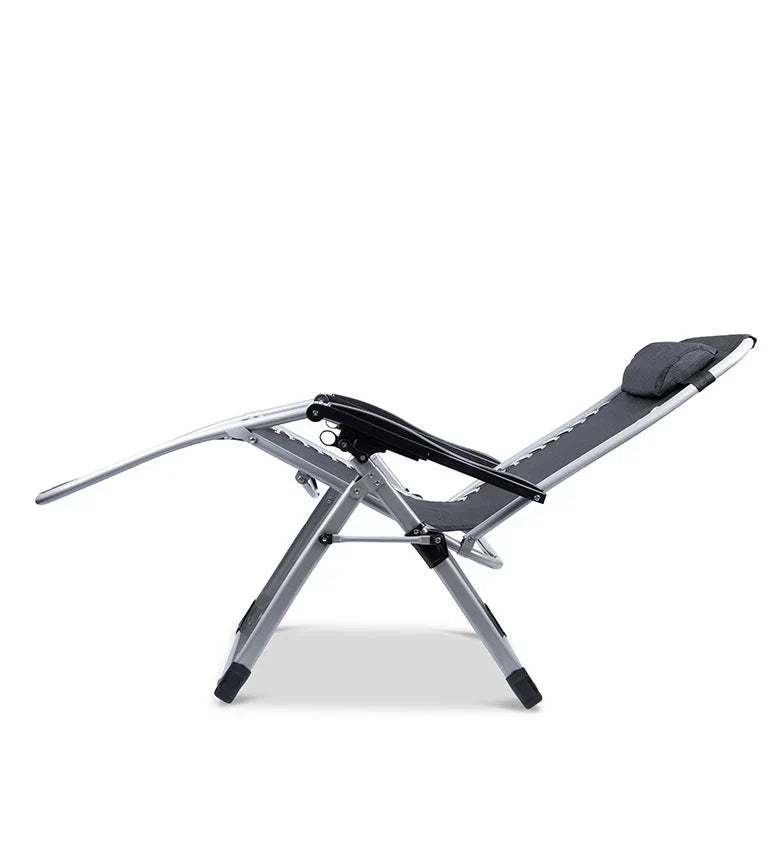 Portable zero gravity recliner, a comfortable folding chair for patio and camping.