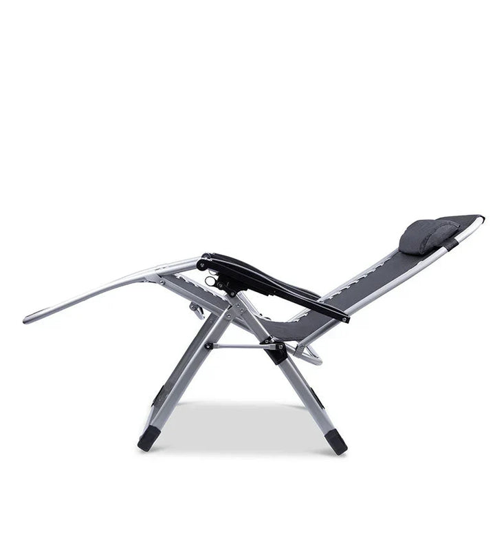 Portable zero gravity recliner, a comfortable folding chair for patio and camping.